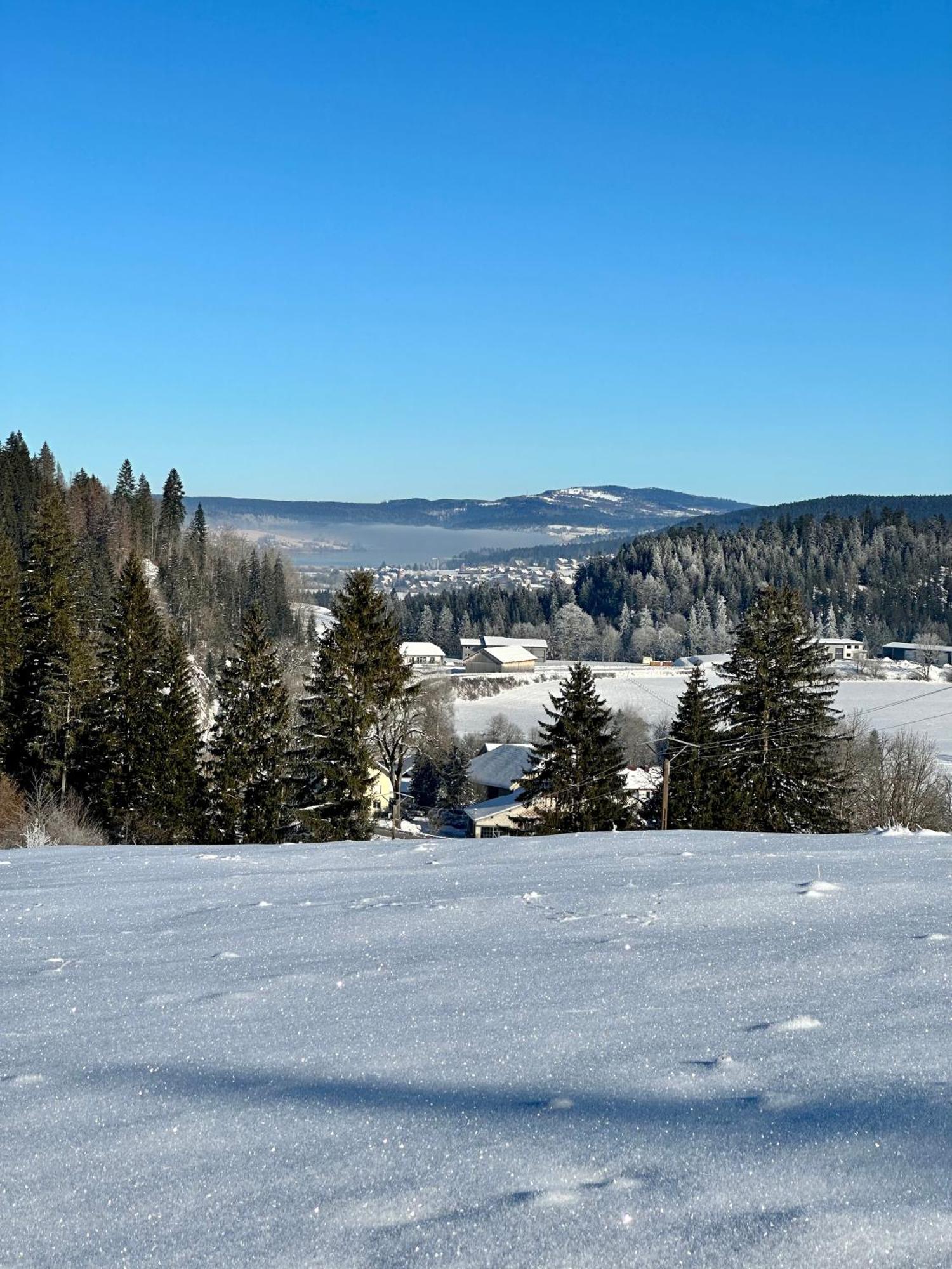 Le Belvedere Des Deux Lacs Le Brey et Maison du Bois Esterno foto